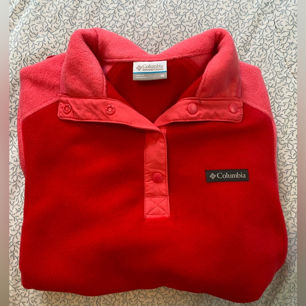 Two-Tone Columbia 1/4 Button-Up